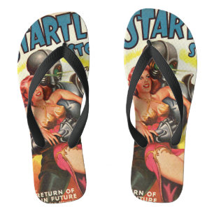 Koelvormig komisch patroon teenslippers