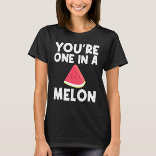 Koelwatermeloen voor mannen Rode meloenslijm T-shirt