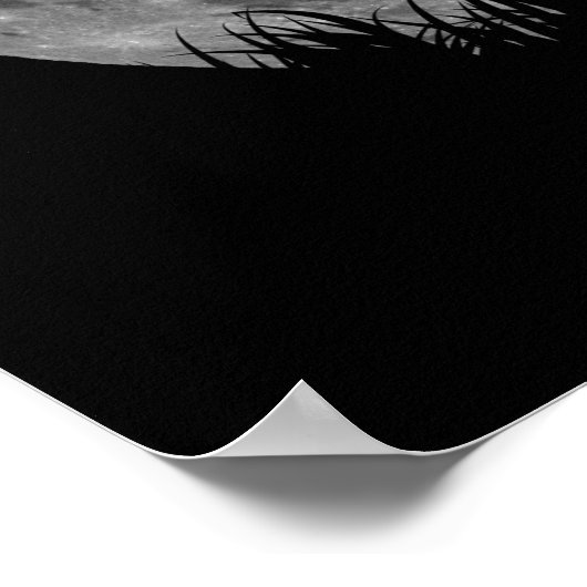 Koelweerwolf, volledige maan transformatie poster (Hoek)