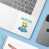 Koelzeeleeuw Sticker (Laptop met iPhone)