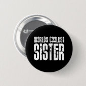 Koelzisters : Worlds koelste zuster Ronde Button 5,7 Cm (Voorkant /achterkant)