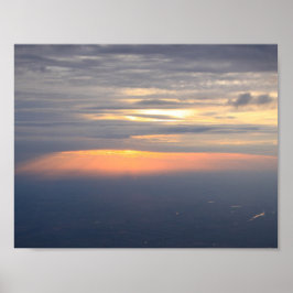 koelzonsondergang in het poster