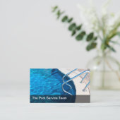 Koelzwembad en luierthema visitekaartje (Staand voorkant)