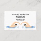 Koelzwembadinstructeur Visitekaartje (Achterkant)