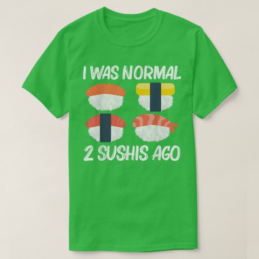 Koelzwoerd voor mannen Japans Sashimi zeevoedsel T-shirt (Design voorkant)
