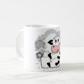 Koemelk drink koffiemok (Voorkant links)