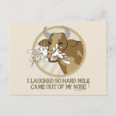 Koemelk uit mijn neus briefkaart (Voorkant)