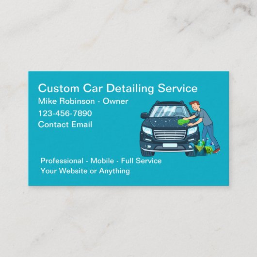Koene Autowasserij Detailing Service Visitekaartje (Voorkant)