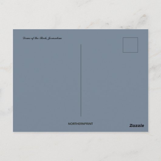 Koepel van de Rots Jeruzalem Briefkaart (Achterkant)