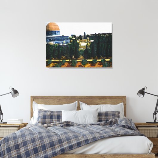 Koepel van de rots, Jeruzalem Canvas Afdruk (Insitu (Slaapkamer))
