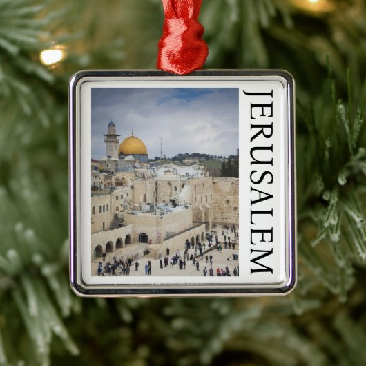 Koepel van de rots | Western Wall Plaza, Jeruzalem Metalen Ornament (Boom)