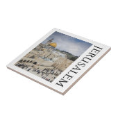 Koepel van de rots | Western Wall Plaza, Jeruzalem Tegeltje (Zijkant)