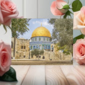 Koepel van de rotsheilige moskee Jeruzalem Palesti Briefkaart