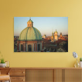 Koepel van de Sint-Franciscuskerk, Praag, Tsjechië Canvas Afdruk (Insitu (Woonkamer))