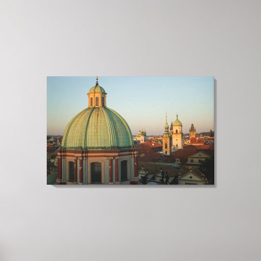 Koepel van de Sint-Franciscuskerk, Praag, Tsjechië Canvas Afdruk (Voorkant)