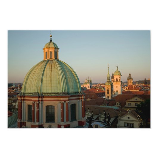 Koepel van de Sint-Franciscuskerk, Praag, Tsjechië Foto Afdruk (Voorkant)