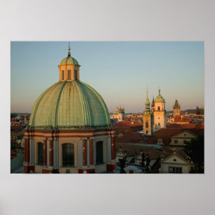 Koepel van de Sint-Franciscuskerk, Praag, Tsjechië Poster