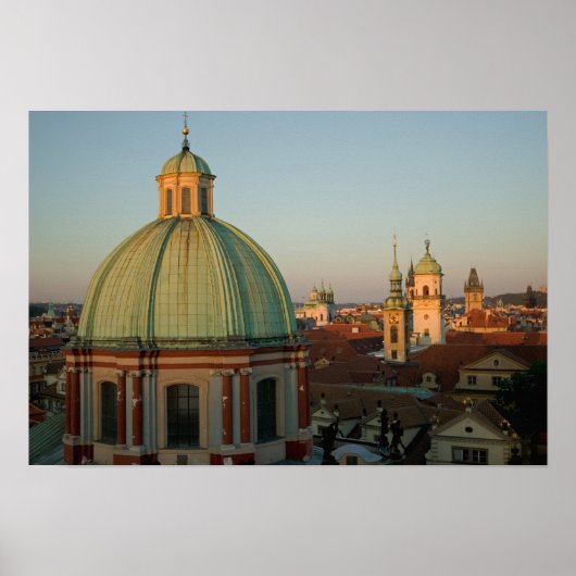 Koepel van de Sint-Franciscuskerk, Praag, Tsjechië Poster (Voorkant)