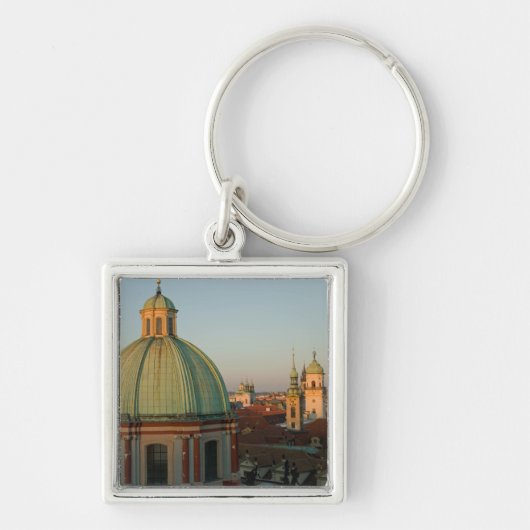 Koepel van de Sint-Franciscuskerk, Praag, Tsjechië Sleutelhanger (Voorkant)
