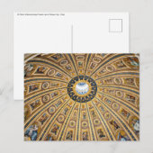 Koepel van de Sint-Pietersbasiliek - Vaticaan, Rom Briefkaart (Voorkant / Achterkant)