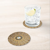 Koepel van de Sint-Pietersbasiliek - Vaticaan, Rom Ronde Kartonnen Onderzetter (Insitu)