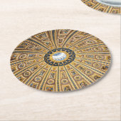 Koepel van de Sint-Pietersbasiliek - Vaticaan, Rom Ronde Kartonnen Onderzetter (Gebogen)