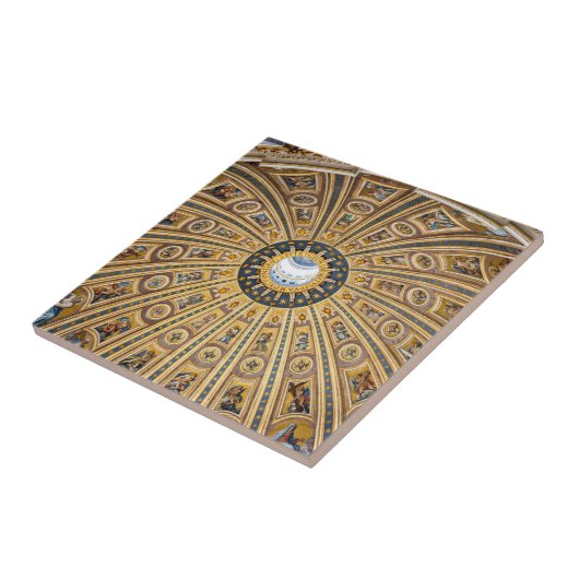 Koepel van de Sint-Pietersbasiliek - Vaticaan, Rom Tegeltje (Zijkant)