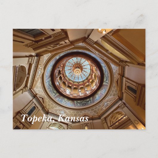 Koepel van het Topeka State Capitol Briefkaart (Voorkant)