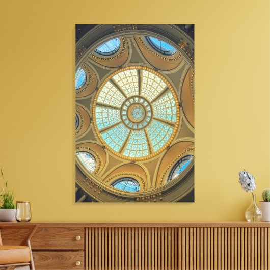 koepelinterieur canvas afdruk (Insitu (Woonkamer))