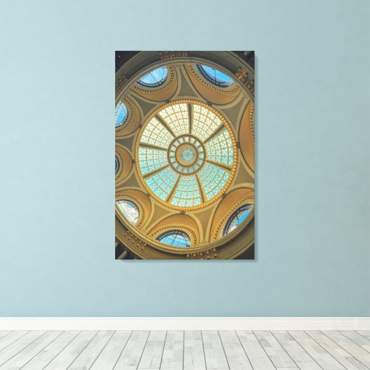 koepelinterieur canvas afdruk (Insitu (Houten vloer))