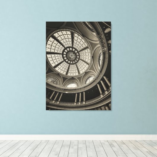 koepelinterieur canvas afdruk (Insitu (Houten vloer))