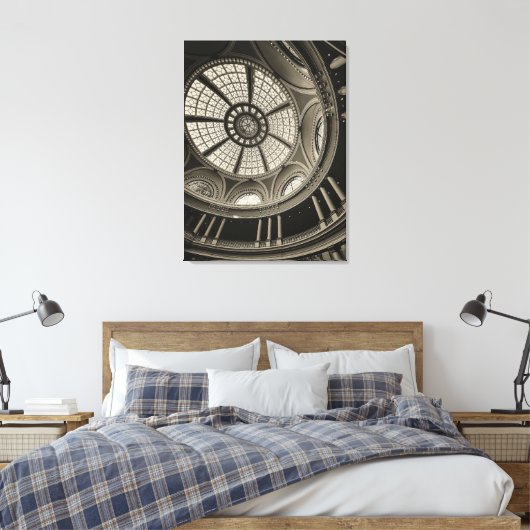 koepelinterieur canvas afdruk (Insitu (Slaapkamer))