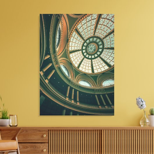 koepelontwerp canvas afdruk (Insitu (Woonkamer))