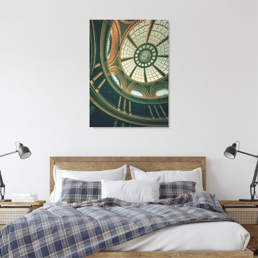 koepelontwerp canvas afdruk (Insitu (Slaapkamer))