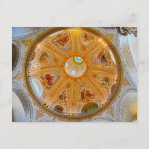 Koepelplafond van de Frauenkirche, Dresden, Duitsl Briefkaart