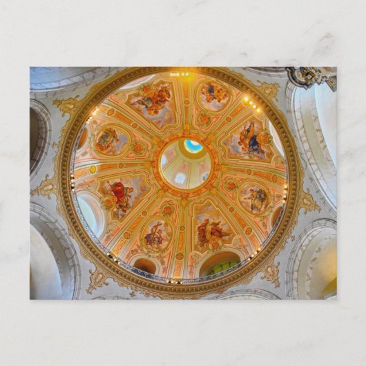 Koepelplafond van de Frauenkirche, Dresden, Duitsl Briefkaart (Voorkant)