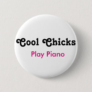 Koepels spelen piano ronde button 5,7 cm