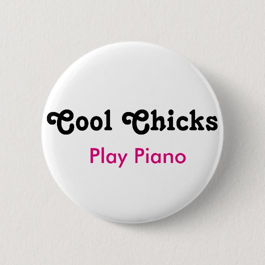 Koepels spelen piano ronde button 5,7 cm (Voorkant)
