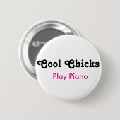 Koepels spelen piano ronde button 5,7 cm (Voorkant /achterkant)