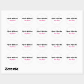Koepels spelen piano ronde sticker (Vel)