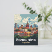 Koepels van de architectuur in Buenos Aires Briefkaart (Staand voorkant)