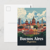 Koepels van de architectuur in Buenos Aires Briefkaart (Voorkant / Achterkant)