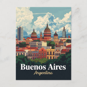 Koepels van de architectuur in Buenos Aires Briefkaart