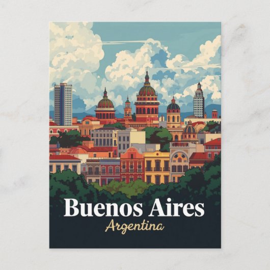 Koepels van de architectuur in Buenos Aires Briefkaart (Voorkant)