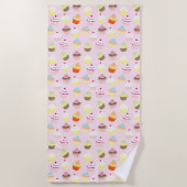 Koepkoeken Party Beach Towel Strandlaken (Voorkant)