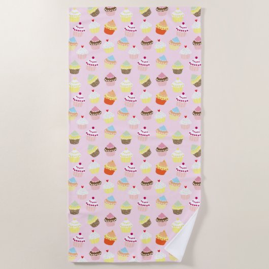 Koepkoeken Party Beach Towel Strandlaken (Voorkant)