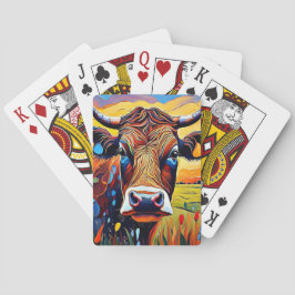 Koeportret 1 pokerkaarten