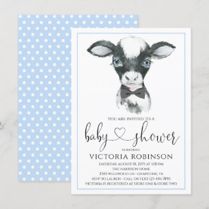 Koerboerderij Jongens Baby Shower Uitnodigingen