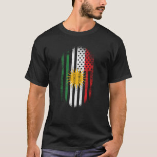 Koerdisch-Amerikaanse    vlag Koerdistan en Amerik T-shirt