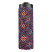 Koerdisch mozaïek bloempatroon thermosbeker (Voorkant)